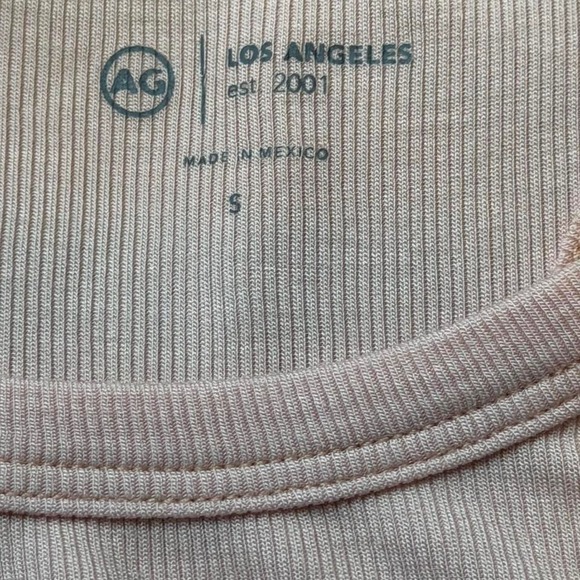 AG Blush Pink Ribbed Racerback Tank Top - Picture 8 of 12